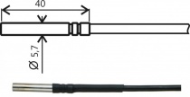 N1ATG8/0-2m Temperature probe with Ni1000 sensor